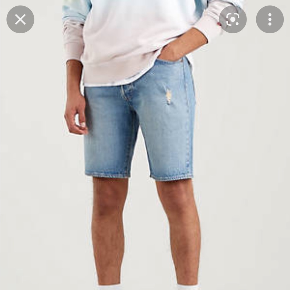 Levi’s blue men jean shorts